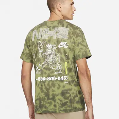 Tie Dye Golf T-Shirt Green Sport primary image